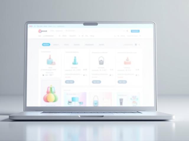 Screenshot of e-commerce website redesign project